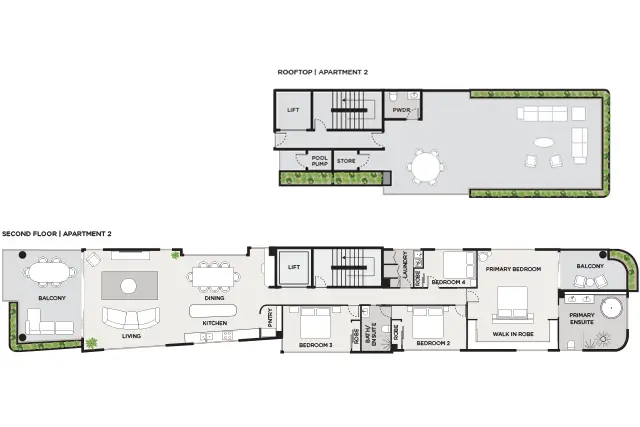 Apartment 2 Floor Plans