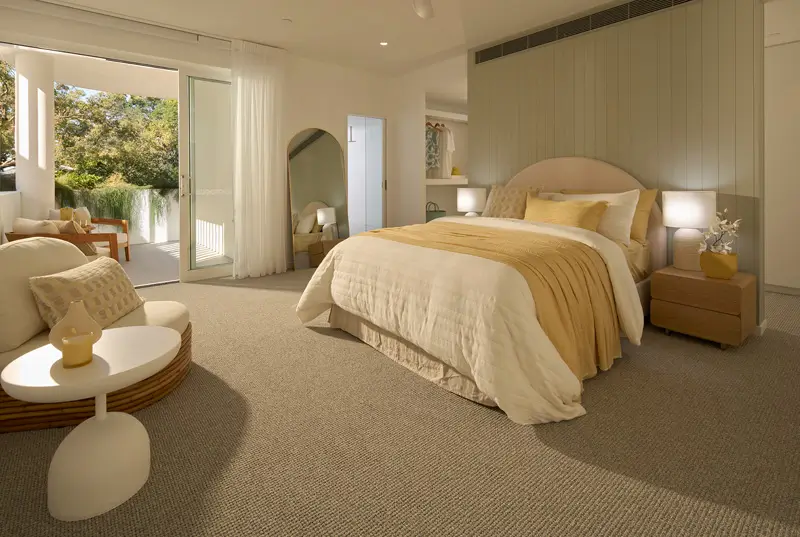 Apartment 2 - Primary Bedroom with walk in robe
