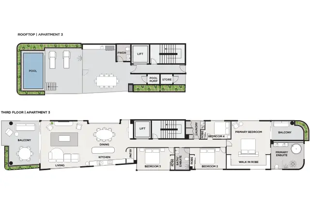 Apartment 3 Floor Plans