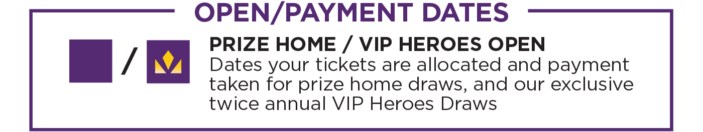 Open/Payment Dates - VIP Calendar